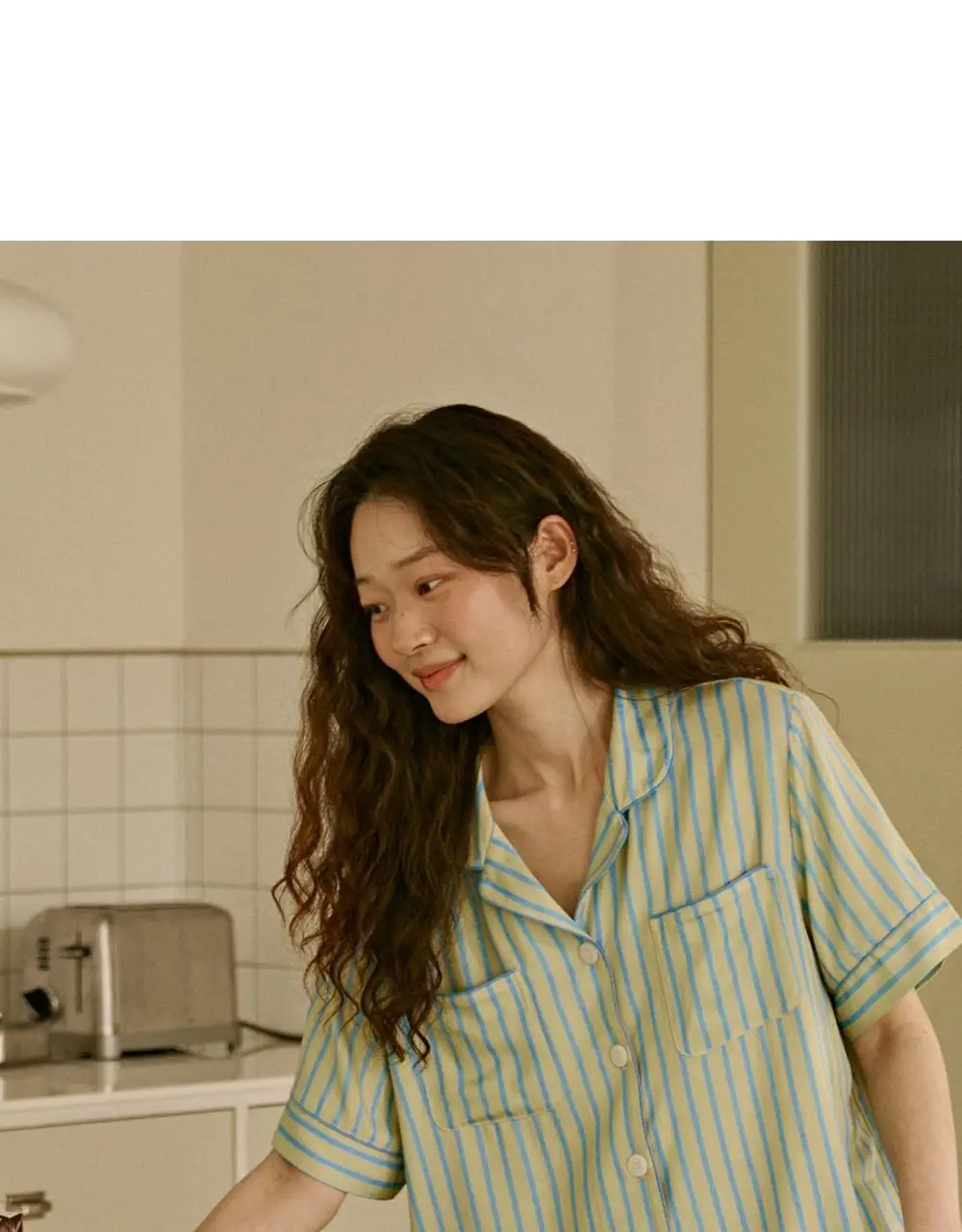 보웰 [BWTZ] 데이오프 비스코스 100% 파자마 반소매세트 레몬스트라이프 3종 상세페이지 33